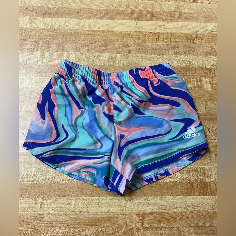 Adidas Multicolor Swirl Athletic Shorts